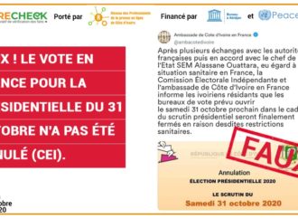 Faux ! le vote en France pour la Présidentielle du 31 octobre n’a pas été annulé