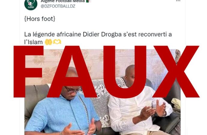 Faux, Didier Drogba ne s’est pas reconverti à l’Islam