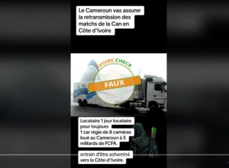 FAUX, cette image ne montre pas le transfert d’une régie mobile en Côte d’Ivoire pour la CAN