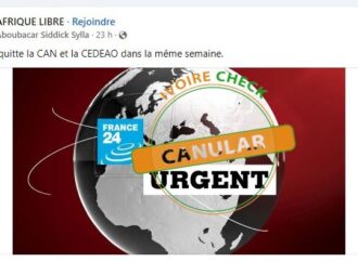 France 24 n’a pas annoncé la sortie du Mali de la CEDEAO et de la CAN la même semaine