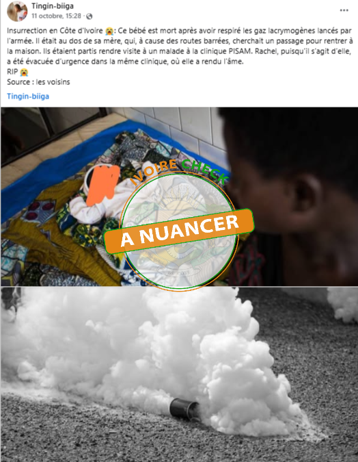 Un bébé a-t-il perdu la vie  lors de la marche du 11 octobre de l&rsquo;opposition ivoirienne ?
