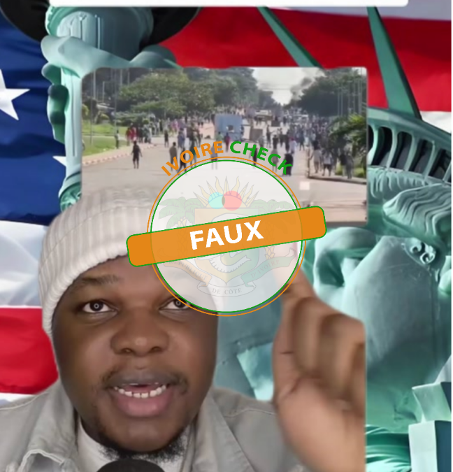 FAUX : Cette vidéo ne montre pas une manifestation en Côte d’Ivoire, en janvier 2026