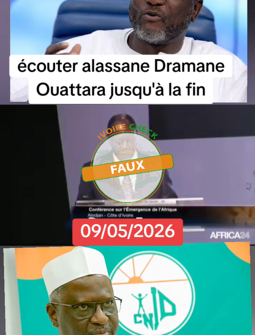 FAUX : Cette vidéo ne montre pas le Président Alassane Ouattara affirmant avoir envoyé de jeunes ivoiriens combattre au nord du Mali